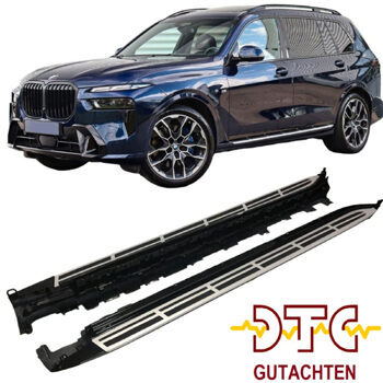 Trittbretter Schweller Alu Optik BMW BMW X7 G07 Seitenschweller + DTC CH-Gutachten