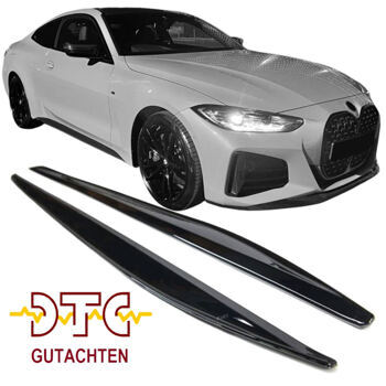 Seitenschweller BMW 4er G22 G23 2020-2024 Schweller Schwarz Glanz + DTC-Gutachten